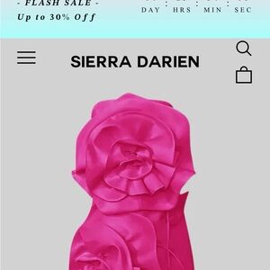 Sierra Darien Vibrant Pink Rose Dress